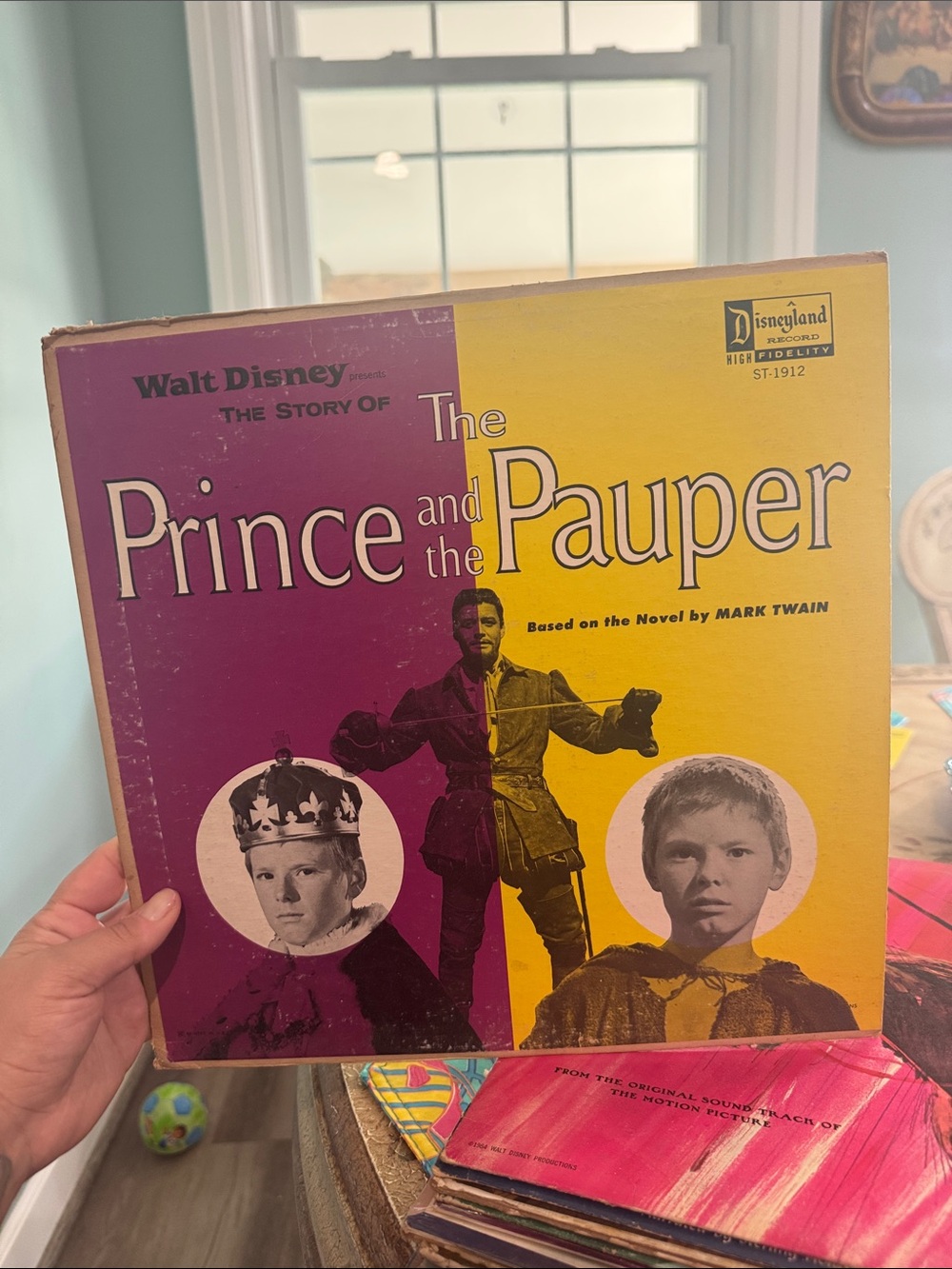 1962 Walt Disney Story Of The Prince And The Pauper LP Disneyland Mono RARE
